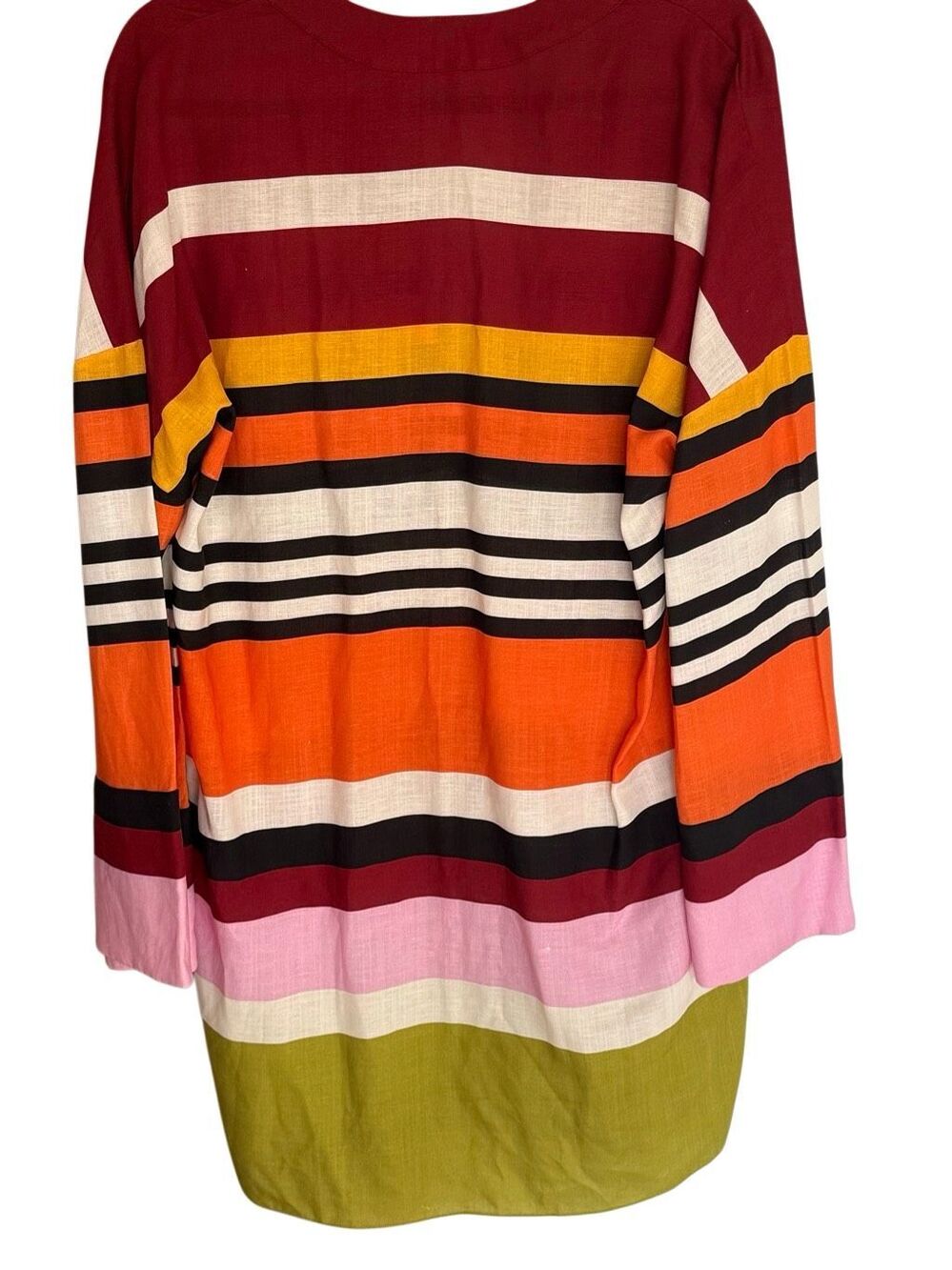 Cala De La Cruz NWOT Siena Luxury Resort Retro Mini Tunic Dress Kimono Sleeves L - Picture 5 of 11